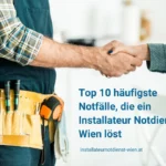 häufigste Notfälle, die ein Installateur Notdienst